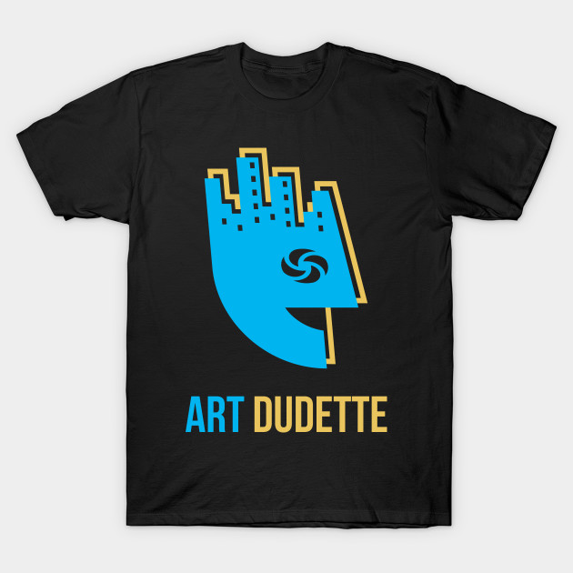 Art Dudette In Blue And Gold by yourartdude